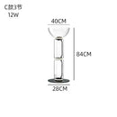 Axyaa Nordic LED Glass Floor Lamp: Modern, Bright, Heavy, Indoor Lighting for Living Room