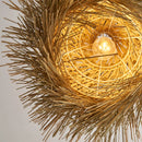 Axyaa Woven Rattan Ceiling Pendant Light for Home Decor & Hospitality