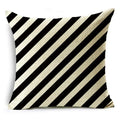 Axyaa Geometric Lines Monochrome Pattern Pillowcase for Stylish Décor