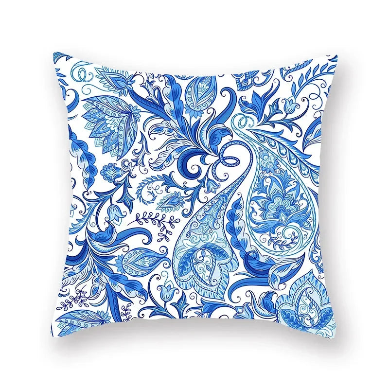 Geometric Mandala Flower Print Pillowcase for Home Decor by Axyaa