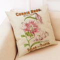 Axyaa Floral Linen Cushion Cover for Stylish Home Decor