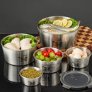 Axyaa Stainless Steel Food Container Set - Fresh-keeping, Stackable, Microwave Safe