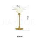 Axyaa Nordic Glass Desk Lamp for Bedroom and Living Room