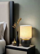 Axyaa LED Mood Lampshade Table Lamp for Bedroom, Desk or Night Light
