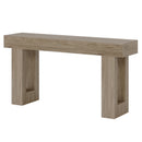 Axyaa Farmhouse Wood Console Table, 63-Inch Entryway Sofa Table for Hallway