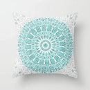 Axyaa Mint Green Geometric Animal Print Pillowcase for Home and Office Decor