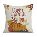 Axyaa Thanksgiving Pumpkin Pillow Cover 45*45cm Home Decor Cotton Linen