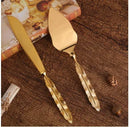 Axyaa Triangular Pizza Shovel and Dessert Knife Set