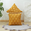 Axyaa Short Plush Pillowcases for Autumn Decor in 30x50cm and 45x45cm sizes.