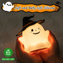 Axyaa RGB Ghost Night Light Rechargeable Lamp for Kids - Cute Halloween Desktop Decor