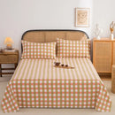 Axyaa Coarse Cloth Bed Sheet Queen Size Soft 100% Cotton Durable Breathable Naked Sleep