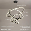 Axyaa Gold Metal LED Chandelier for Modern Home Decor