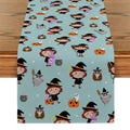 Axyaa Halloween Pumpkin Table Runner Farmhouse Kitchen Dining Decor