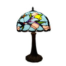 Axyaa Tiffany Style Stained Glass Table Lamp - 12 Inch Alloy Base Lighting
