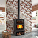 Axyaa 3D Brick Wall Stickers, Waterproof Matt Panels, 30x30cm - Living Room Bedroom Decor
