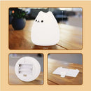 Axya Silicone Cat Night Light, 7 Color Table Lamp for Home Decor