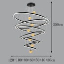 Axyaa Modern LED Pendant Light Chandeliers for Living Room and Dining Room