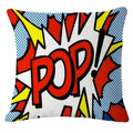 Axyaa Pop Art Cartoon Cushion Cover 45X45CM - Living Room Sofa Chair Decor