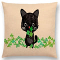 Axyaa Cartoon Animals Cushion Cover - Cat Flamingo Penguin Rabbit Pillow Case