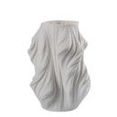 Axyaa Geometric Ceramic Vase | Fold Distortion Flower Pot Home Decor