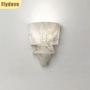 Axyaa Marble Wall Lamp: French Minimalist LED Decor for Living Room, Balcony, Bedside