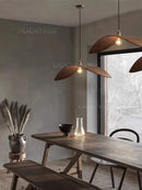 Axyaa Wood Art LED Chandelier for Zen Teahouse Decor