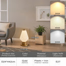 Axyaa Nordic Floor Lamp Iron Base LED Cream Lampshade Home Decor