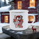Axyaa Love Enamel Mug Set - Romantic Couples Coffee Cups