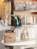 Axyaa Handbag Organizer Storage Box Display Showcase - Dustproof Acrylic Holder