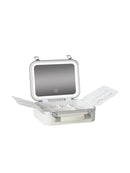Axyaa LED Mirror Makeup Case: Portable, Rechargeable, Cosmetic Organizer for Travel & Home