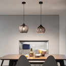 Axyaa Wheat Stripe Glass Hanging Light for Restaurant, Nordic Bedroom, Bar & Staircase