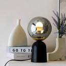 Axyaa Glass Ball Bedside Lamp - Nordic Modern Round Table Light