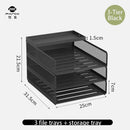 Axyaa Metal File Tray - Office Document Storage Rack