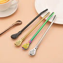 Axyaa Stainless Steel Reusable Drinking Straws Set for Cocktails