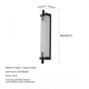 Axyaa LED Alabaster Outdoor Wall Lamp for Living Room & Courtyard