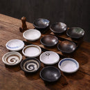 Axyaa Splashing Ink Sashimi Bowl Retro Salad Dessert Ceramic Tableware