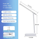 Axyaa LED Touch Desk Lamp with USB Charging and Dimmable Light for Reading