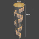 Axyaa Crystal Chandelier Stair Pendant Lamp Living Room Lighting Home Decor