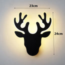 Axyaa Deer Acrylic LED Wall Lamp for Stylish Bedroom and Living Room Lighting