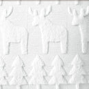 Axyaa Christmas Embroidered Pillowcase with Plush Elk & Tree - Holiday Party Decor