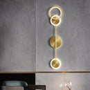 Axyaa Nordic Circular Wall Lamp: Modern & Creative Living Room and Corridor Lighting