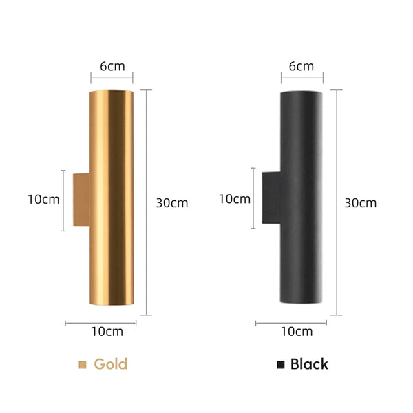 Axyaa Modern 14W COB LED Wall Lamps Double-Headed Indoor Lighting for Living Room, Aisle, and Bedside