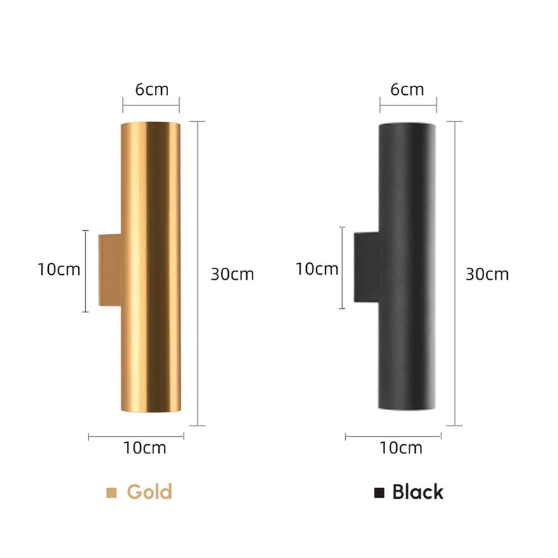 Axyaa Modern 14W COB LED Wall Lamps Double-Headed Indoor Lighting for Living Room, Aisle, and Bedside