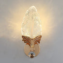 Axyaa Acrylic Leaf Wall Lamp, Modern Minimalist LED Lighting for Bedroom and Living Room