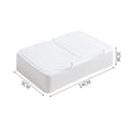 Axyaa Mini Storage Box with Lid for Cotton Swabs & Makeup - Dustproof Plastic Organizer