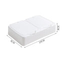 Axyaa Mini Storage Box with Lid for Cotton Swabs & Makeup - Dustproof Plastic Organizer