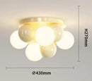 Axyaa Bubble Ball Cream Style Ceiling Lights, Modern & Simple Magic Bean Lamps