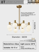Axyaa Luxury Magic Bean Nordic Chandelier for Living Room, Dining & Bedroom