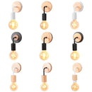 Axyaa Industrial LED Wall Light Retro Loft Lamps E27 Iron Lampshade Sconce