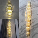 Axyaa Modern Crystal Wall Sconce for Living Room, Hall, Loft, Bedside - Nordic Porch Luxury Décor